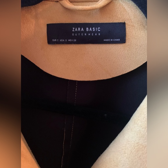 Zara Mustard Faux Suede Coat - Picture 6 of 10